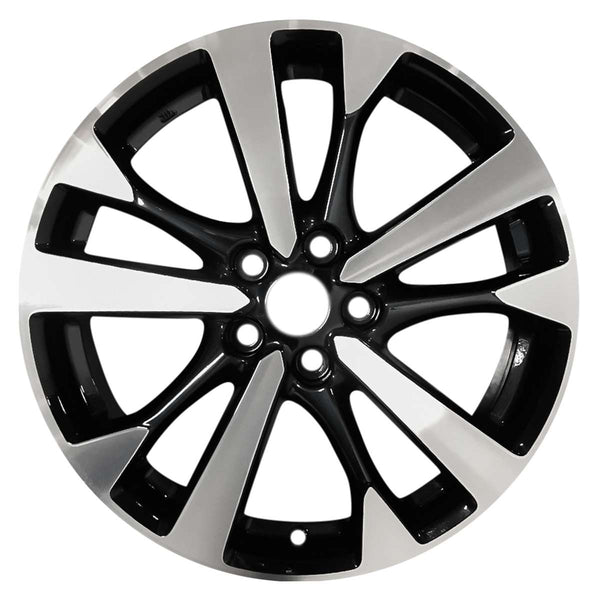 2016 nissan altima wheel 18 machined gloss black aluminum 5 lug w62720mb 1