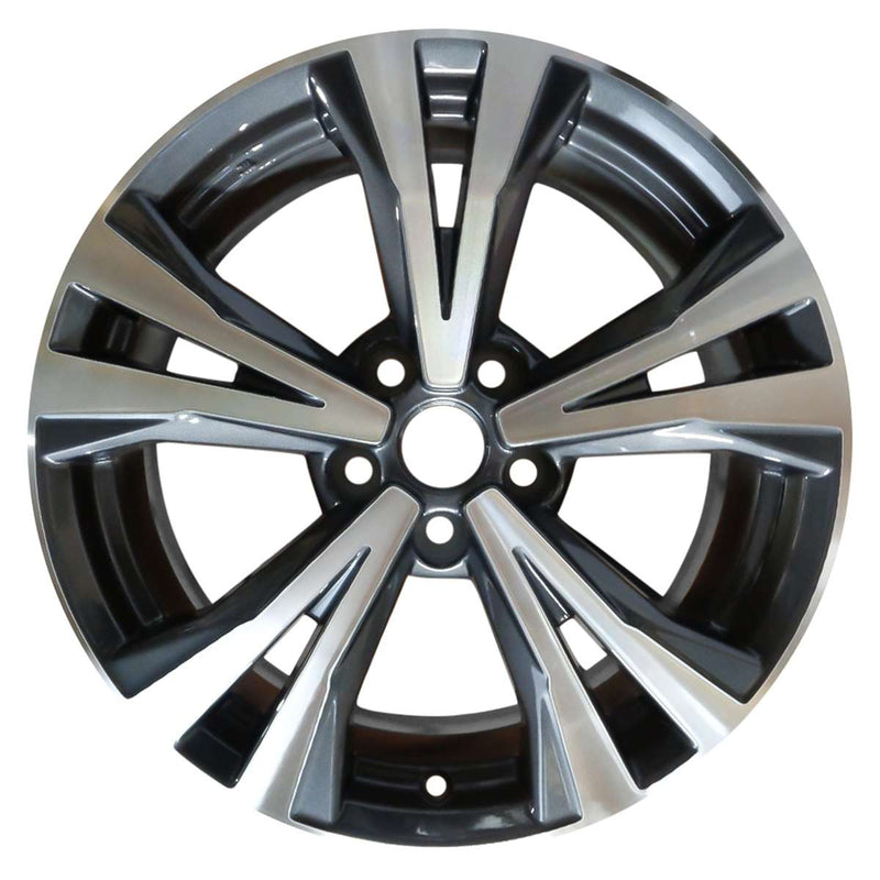 2020 nissan rogue wheel 18 machined charcoal aluminum 5 lug w62747mc 4