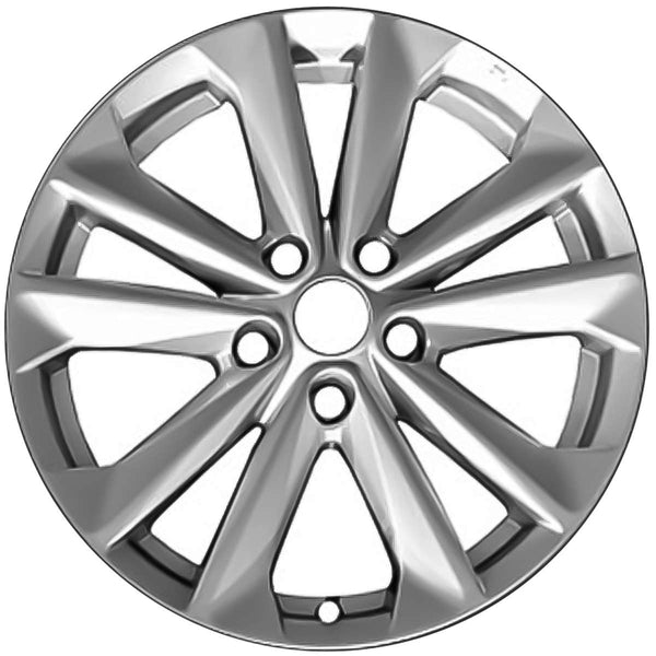 2017 nissan rogue wheel 17 silver aluminum 5 lug w62765s 3