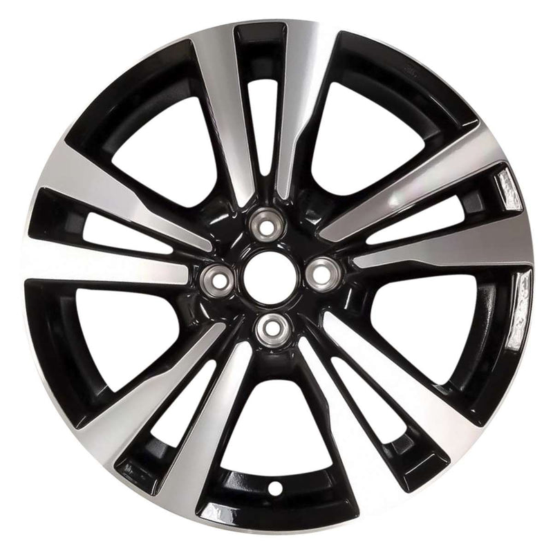 2018 nissan kicks wheel 17 machined black aluminum 4 lug w62792mb 1