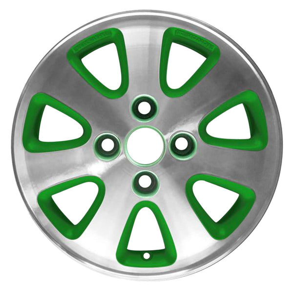 1992 honda prelude wheel 15 green aluminum 4 lug w63729gn 1