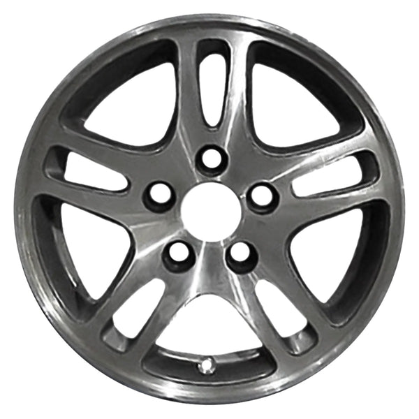 2002 honda accord wheel 15 machined charcoal aluminum 5 lug w63929mc 2