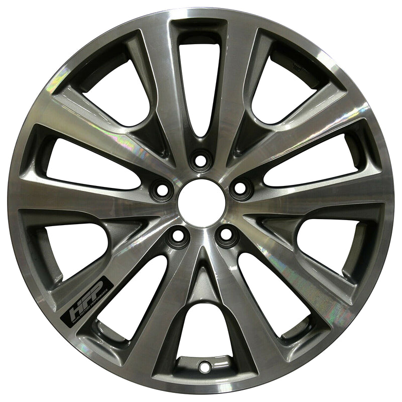 2014 honda accord wheel 19 machined charcoal aluminum 5 lug w64055mc 2