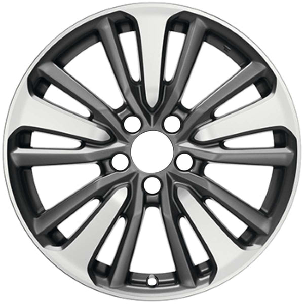 2016 honda accord wheel 18 machined charcoal aluminum 5 lug w64082mc 1