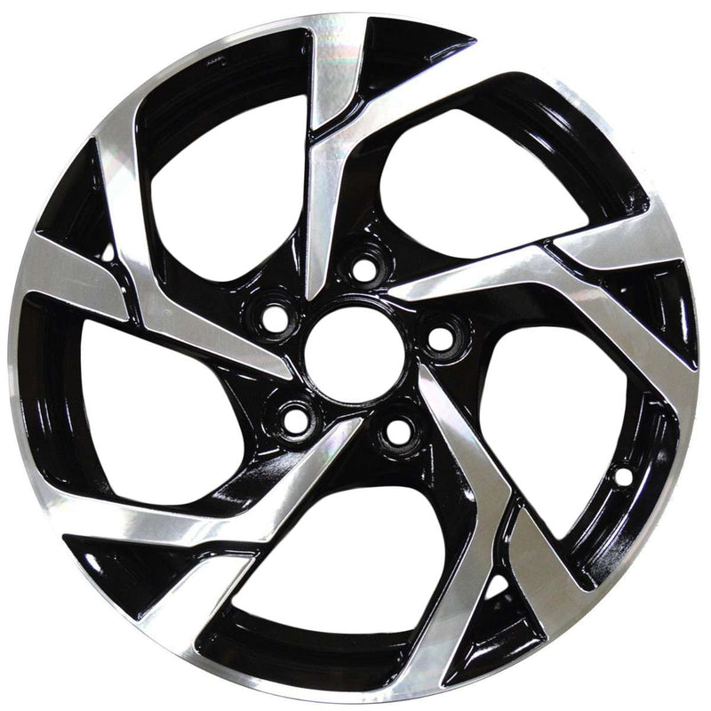 2016 honda crz wheel 16 machined gloss black aluminum 5 lug w64094mb 1