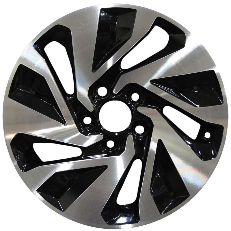 2020 honda civic wheel 16 machined gloss black aluminum 5 lug w64106mb 4