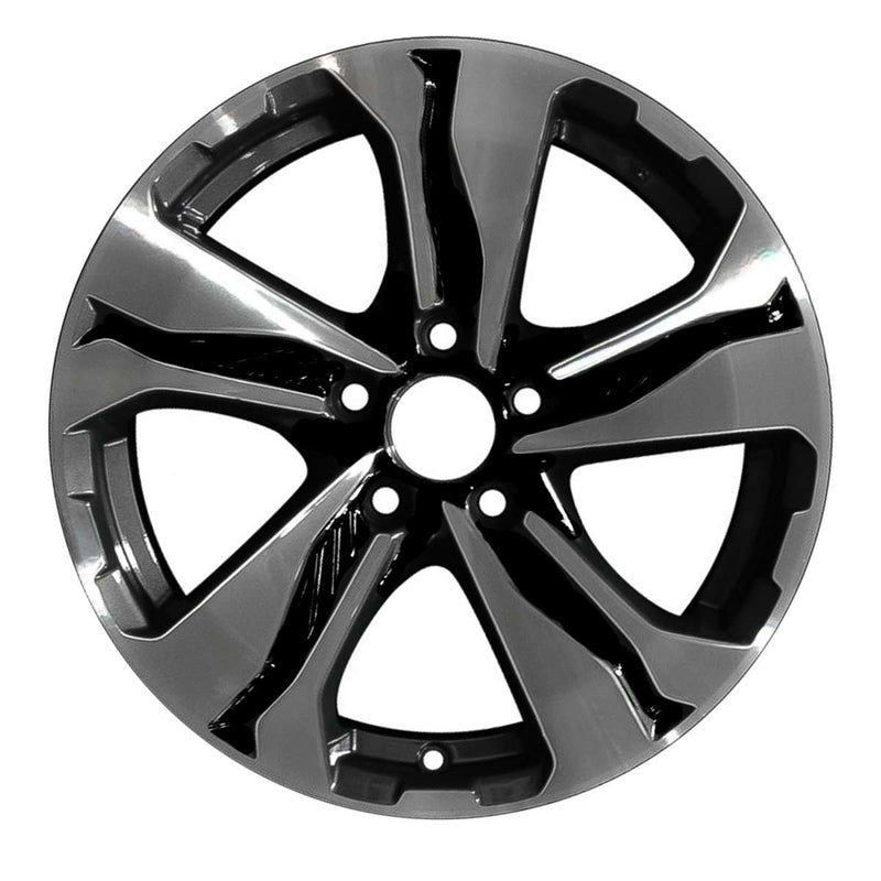 2019 honda cr v wheel 17 machined black aluminum 5 lug rw64110mb 3