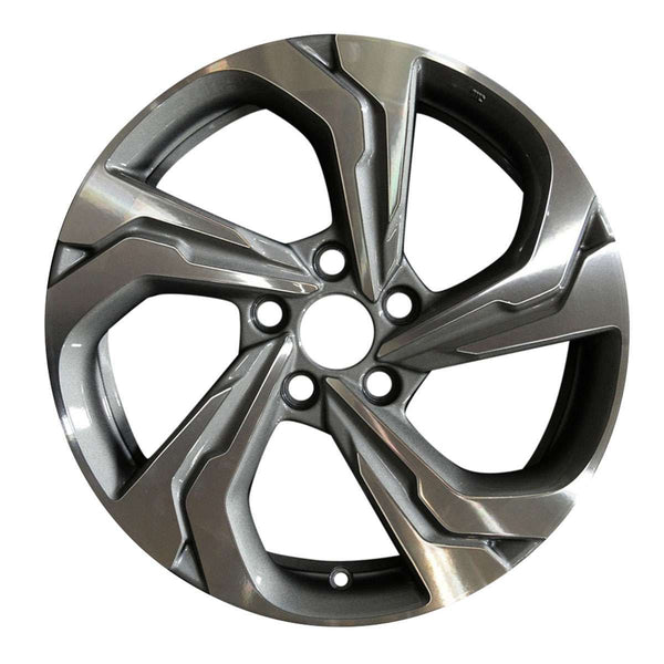 2018 honda accord wheel 17 machined charcoal aluminum 5 lug rw64124mc 1