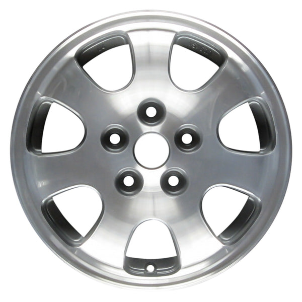 1998 mazda 626 wheel 15 machined charcoal aluminum 5 lug w64803mc 1