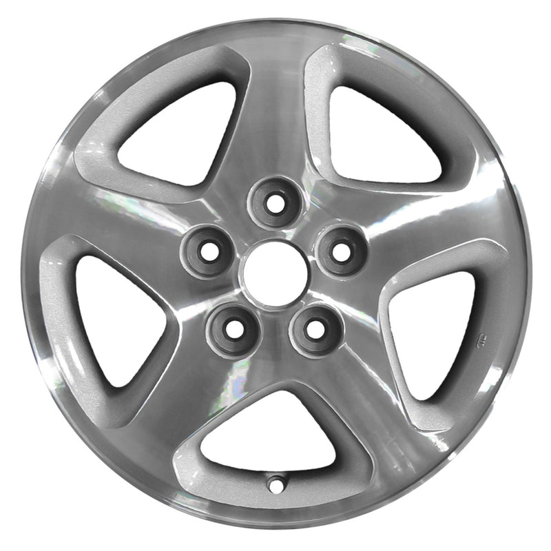 2000 mazda mpv wheel 15 machined silver aluminum 5 lug w64825ms 1