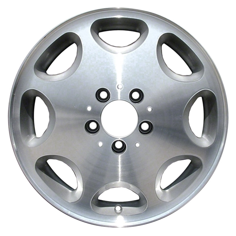 1997 mercedes s320 wheel 16 machined silver aluminum 5 lug w65164ms 3