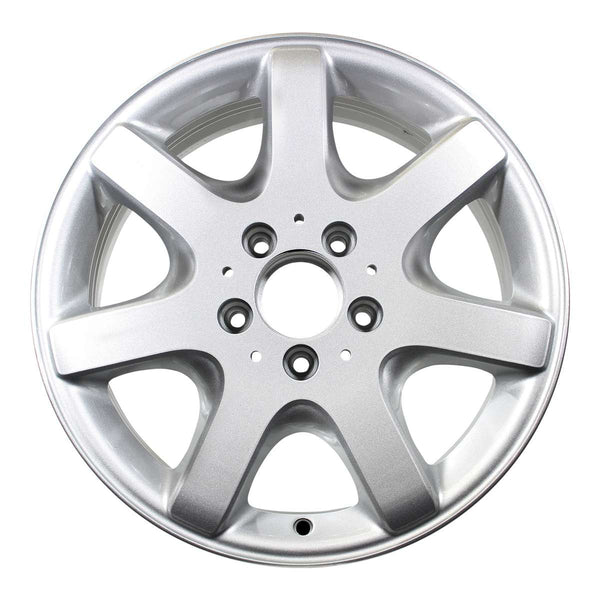 2001 mercedes slk320 wheel 16 silver aluminum 5 lug w65173s 1