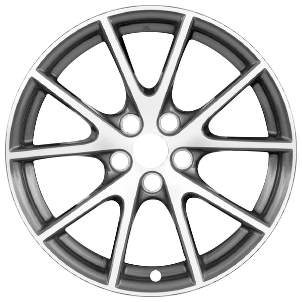 2010 mitsubishi galant wheel 18 machined charcoal aluminum 5 lug w65847mc 6