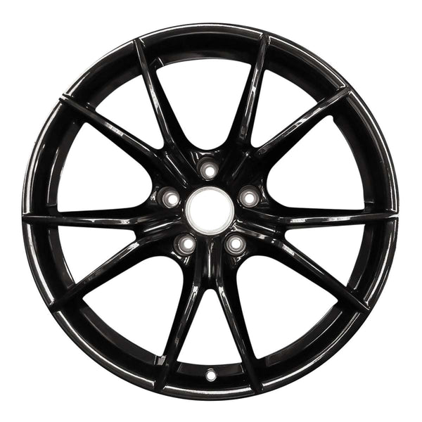 2017 porsche 718 wheel 20 black aluminum 5 lug w67171b 1