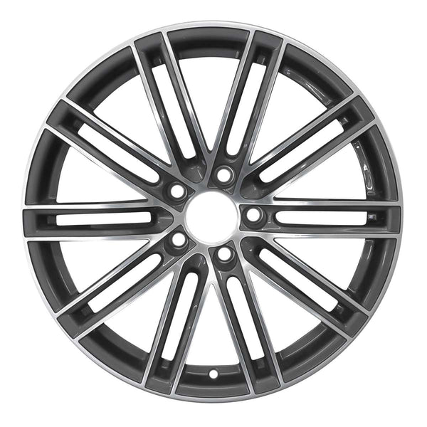 2017 porsche 718 wheel 20 polished charcoal aluminum 5 lug w67174pc 1