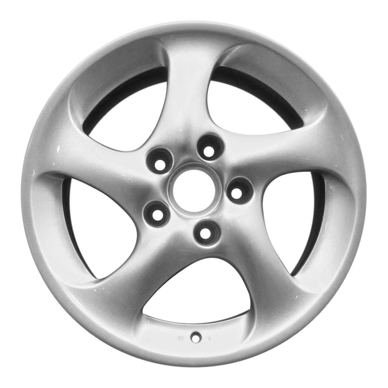 2004 porsche 911 wheel 18 silver aluminum 5 lug w67288s 4