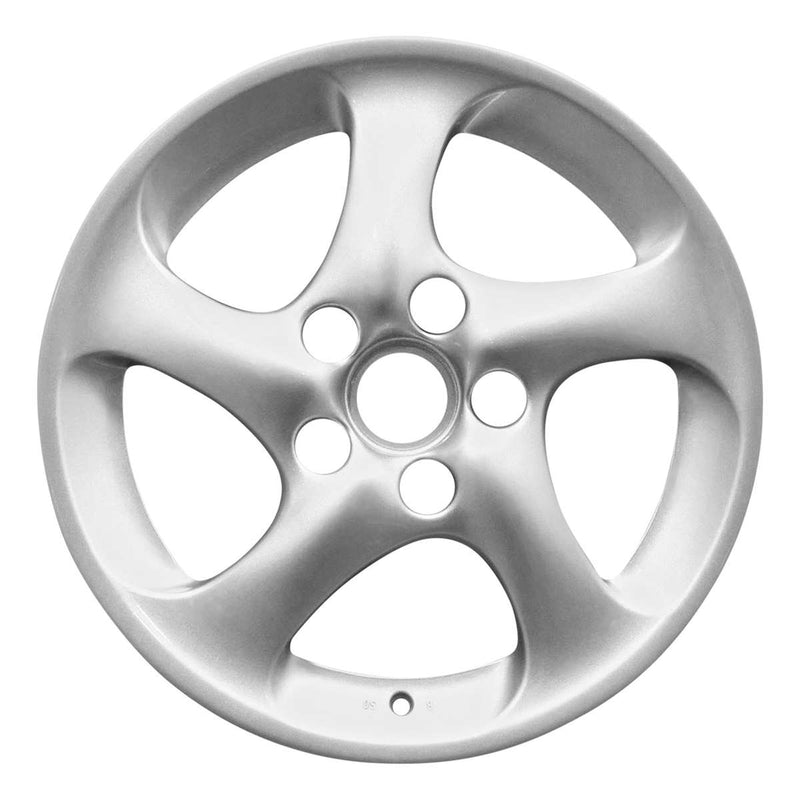 2002 porsche 911 wheel 18 silver aluminum 5 lug w67272s 1