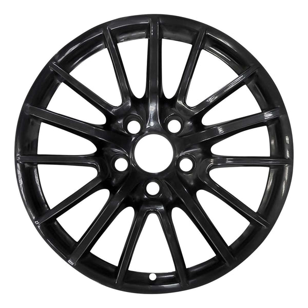 2005 porsche carrera wheel 19 black face with polished lip aluminum 5 lug w67327bpl 17