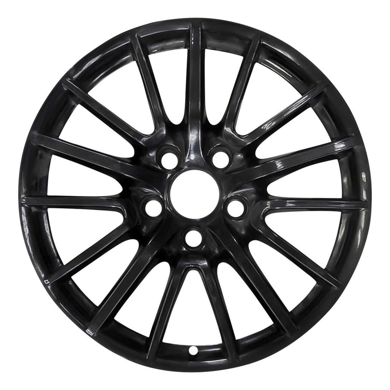 2008 porsche 911 wheel 19 black face with polished lip aluminum 5 lug w67327bpl 7