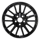 2006 porsche carrera wheel 19 black face with polished lip aluminum 5 lug w67327bpl 18