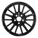 2012 porsche 911 wheel 19 black face with polished lip aluminum 5 lug w67367bpl 4