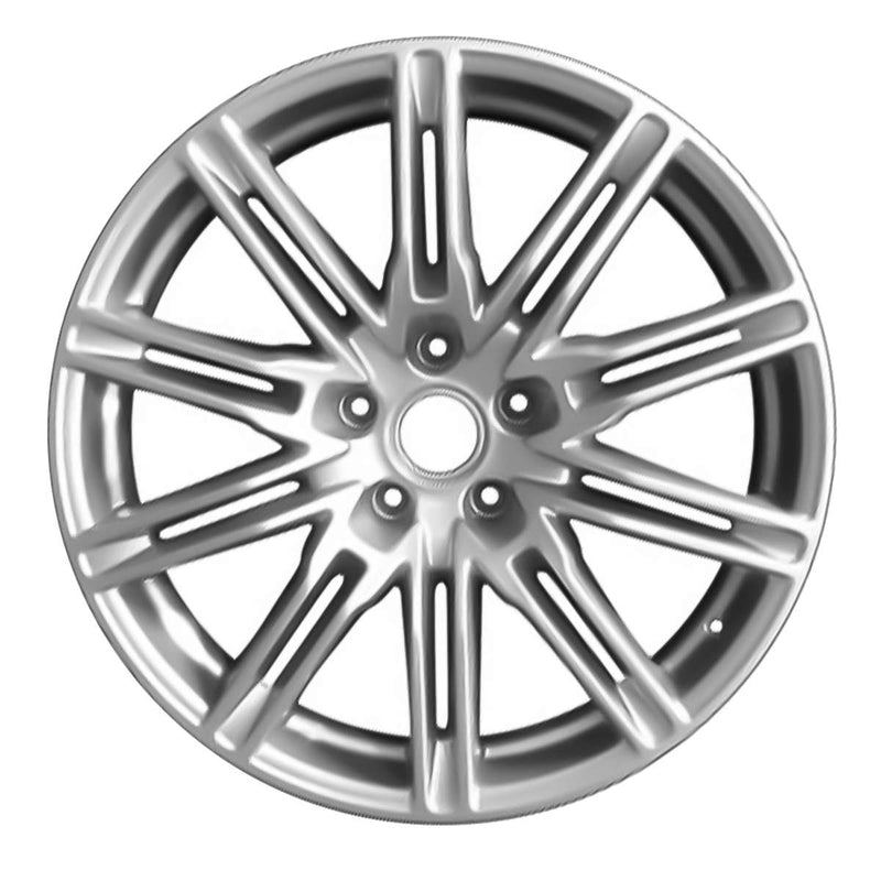 2011 porsche cayenne wheel 21 silver aluminum 5 lug w67408s 1