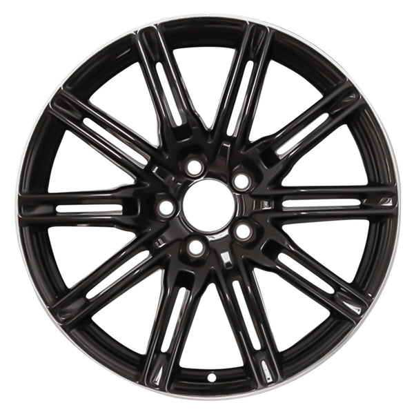 2014 porsche cayenne wheel 21 black face with silver lip aluminum 5 lug w67408lb 4