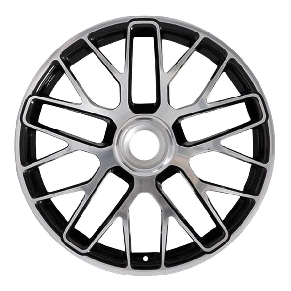 2015 porsche 911 wheel 20 machined black aluminum 1 lug w67463mb 2