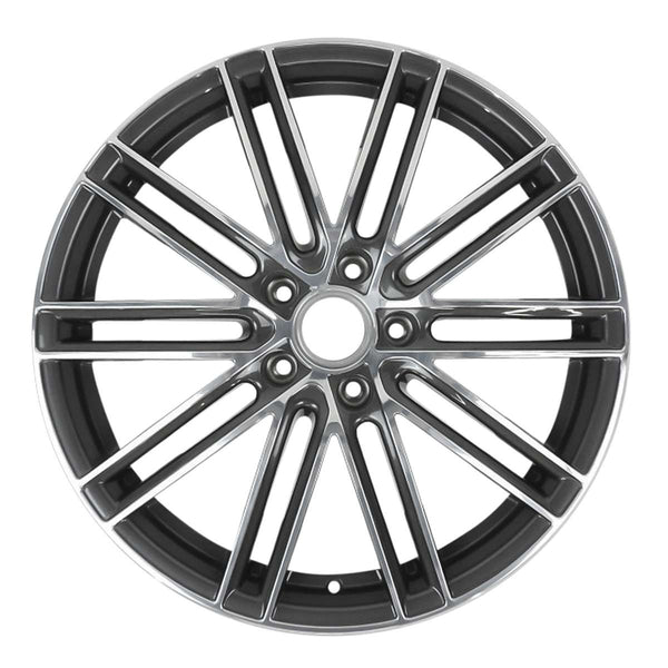 2018 porsche panamera wheel 21 machined charcoal aluminum 5 lug w67506mc 2