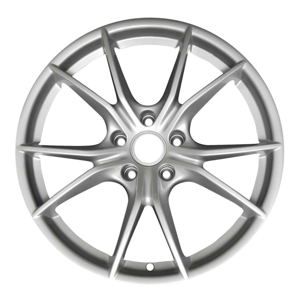 2019 porsche 718 wheel 20 silver aluminum 5 lug w67518s 6