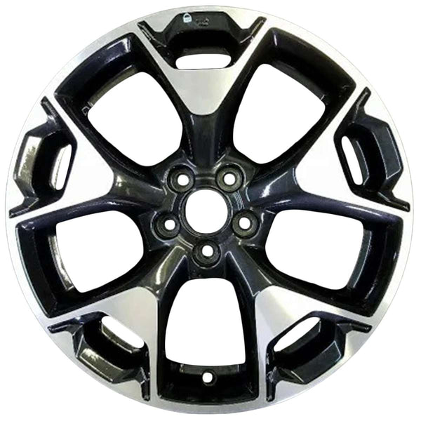 2020 subaru crosstrek wheel 17 machined black aluminum 5 lug w68855mb 3