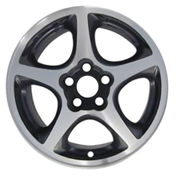 1999 toyota celica wheel 15 machined charcoal aluminum 5 lug w69327mc 6