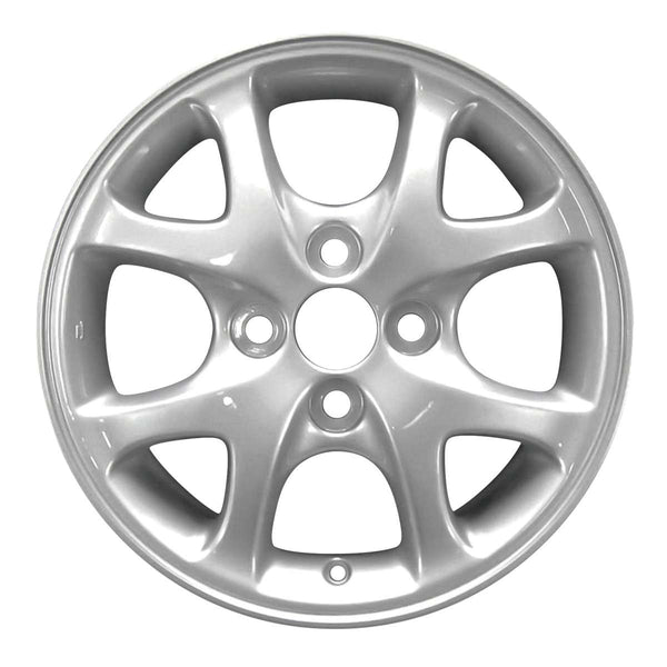 2003 toyota echo wheel 14 silver aluminum 4 lug w69390s 4