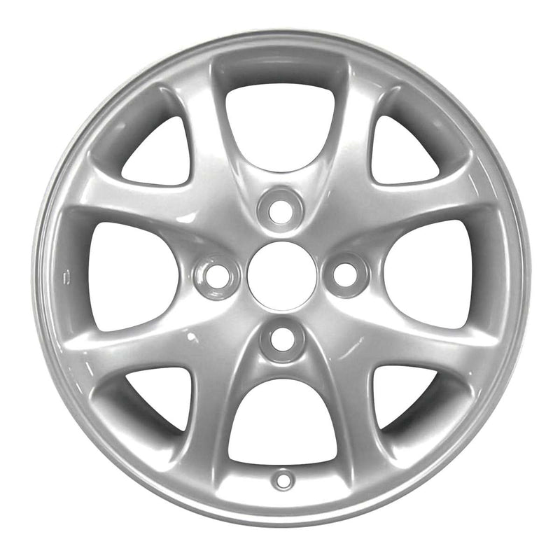 2004 toyota echo wheel 14 silver aluminum 4 lug w69390s 5