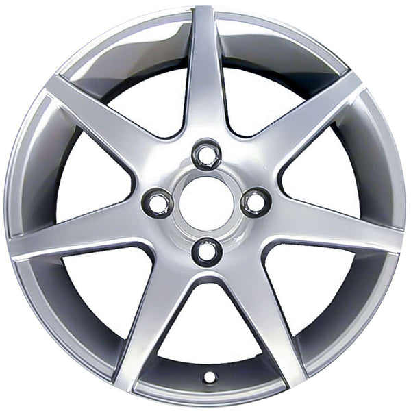 2007 toyota yaris wheel 15 silver aluminum 4 lug w69489s 1