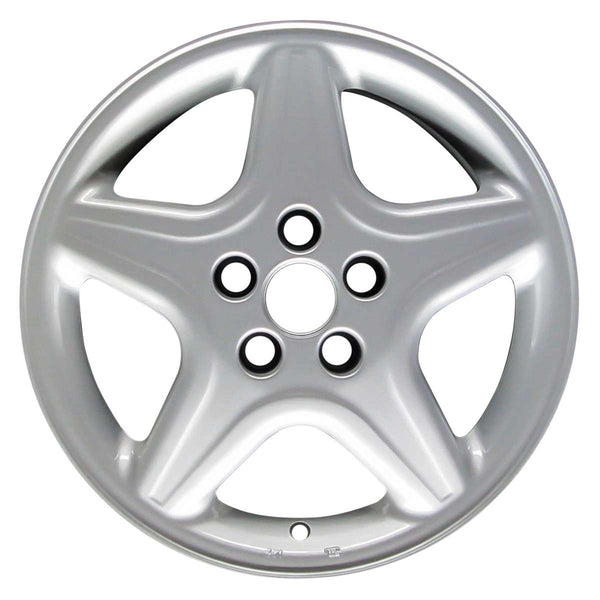 1999 volkswagen golf wheel 15 silver aluminum 5 lug w69716s 4