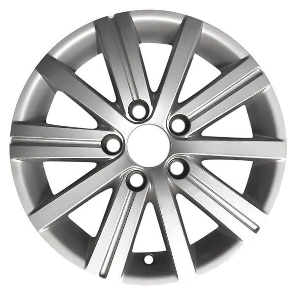 2011 volkswagen golf wheel 15 silver aluminum 5 lug w69959s 6