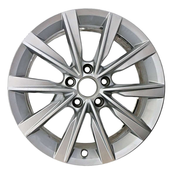 2011 volkswagen tiguan wheel 17 silver aluminum 5 lug w69975s 6