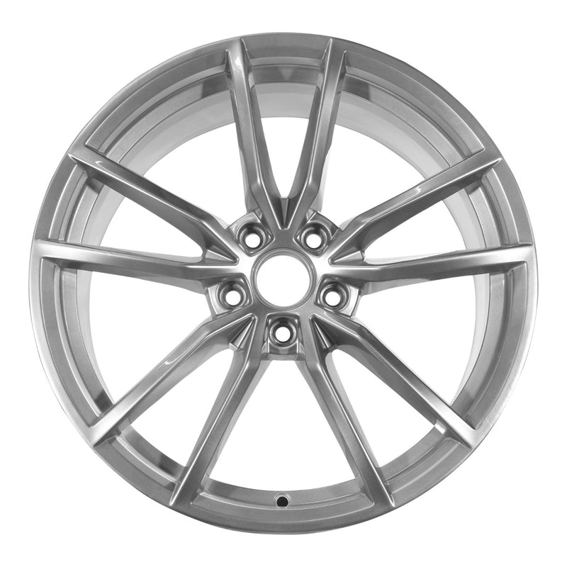 2016 volkswagen golf wheel 19 silver aluminum 5 lug w70018s 1