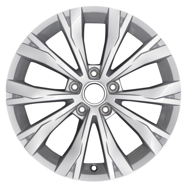 2019 volkswagen tiguan wheel 17 silver aluminum 5 lug w70038s 2