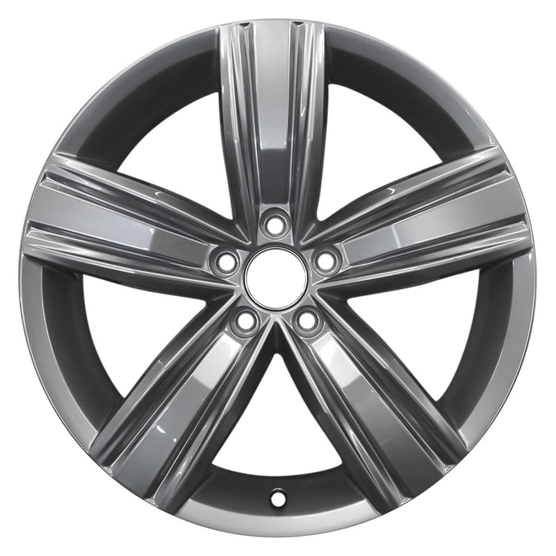 2021 volkswagen tiguan wheel 19 silver aluminum 5 lug w70040s 4