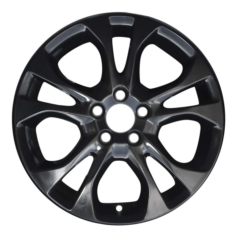 2013 volvo c30 wheel 17 black aluminum 5 lug w70404b 1