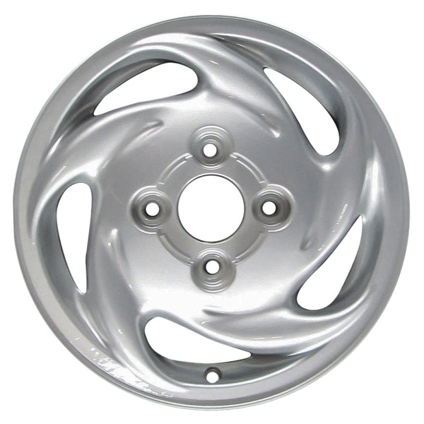 1998 hyundai accent wheel 14 silver aluminum 4 lug w70663s 4