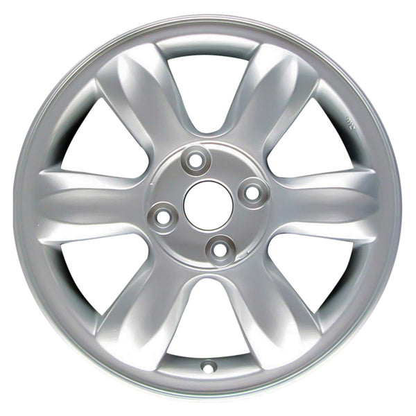 2010 hyundai accent wheel 15 silver aluminum 4 lug w70724s 5