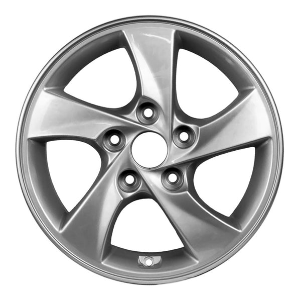 2014 hyundai elantra wheel 15 silver aluminum 5 lug w70858s 1