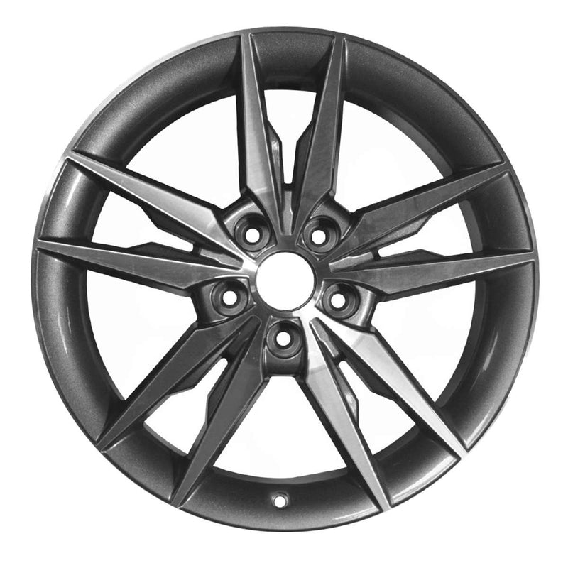 2016 hyundai sonata wheel 18 machined charcoal aluminum 5 lug w70879amc 2