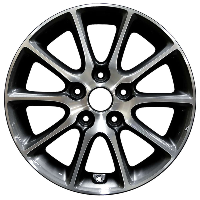 2014 hyundai elantra wheel 16 machined charcoal aluminum 5 lug w70896mc 4