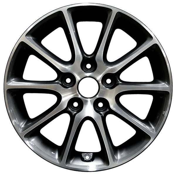 2015 hyundai elantra wheel 16 machined charcoal aluminum 5 lug w70896mc 5