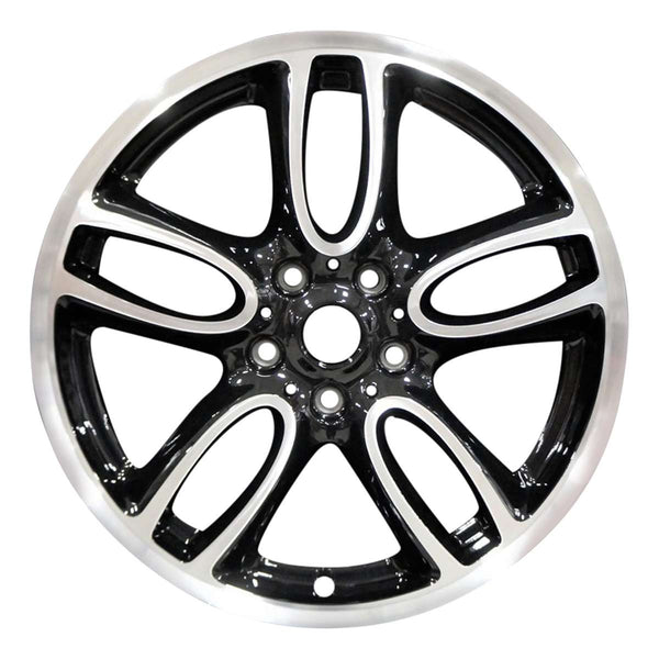 2013 mini cooper wheel 19 machined gloss black aluminum 5 lug w71481mb 3