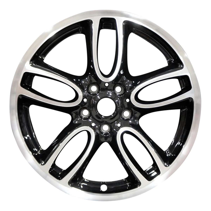 2013 mini cooper wheel 19 machined gloss black aluminum 5 lug w71481mb 3